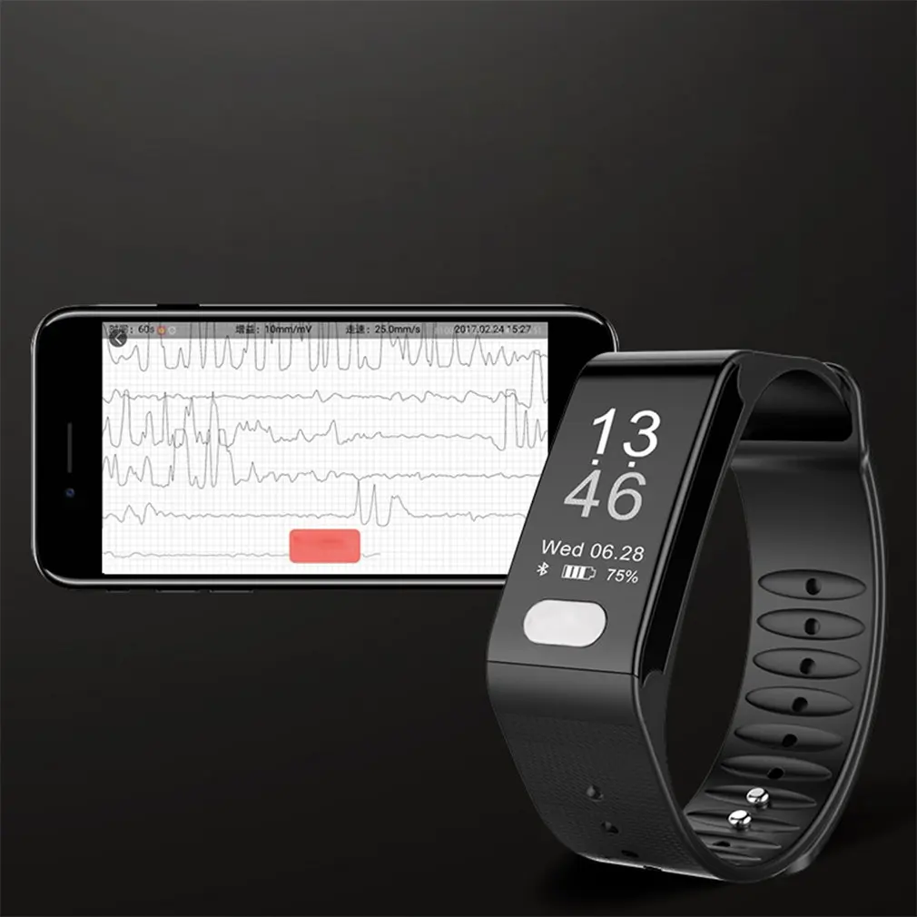 TLWT6 0 96 &quotцветной экран Smartband ECG монитор сердечного ритма Удаленная камера