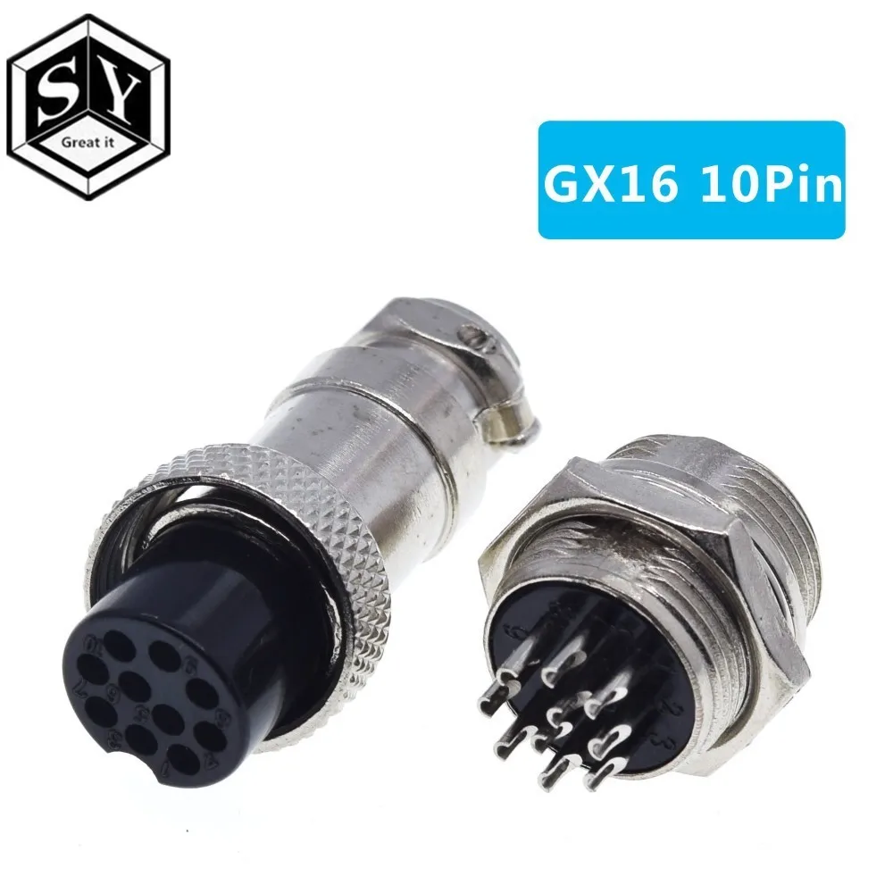 GREAT IT 1 комплект GX16 2/3/4/5/6/7/8/9/10 Штекерный и гнездовой штырьковый разъем 16 мм |