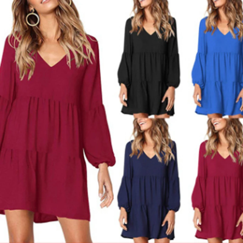 Женское плиссированное платье с v-образным вырезом сексуальные женские платья