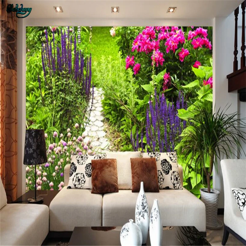 Большой заказ обои за садом 3D пейзаж фон настенные фрески украшение дома