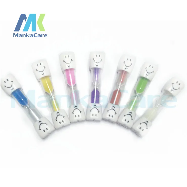 10pcsкисть песочные часы таймер для зубной щетки чистки зубов 3 минуты смайлик с