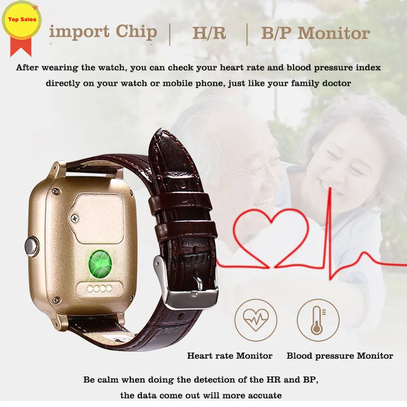 

newest Smart Watch 2019 Heart rate monitor blood pressure fall-down alarm e-fence GPS wifi LBS GPRS Beidou 8 positioning watches