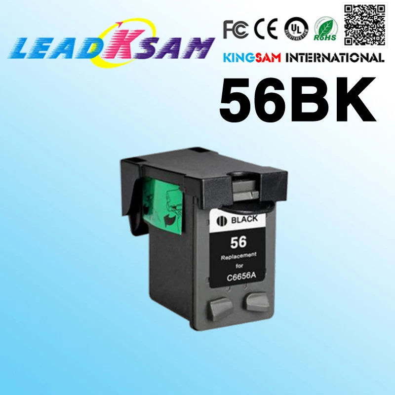 1 Картридж с черными чернилами совместимый принтером hp56 450 5150 5550 5650 9650 1315 PSC 1350 2110