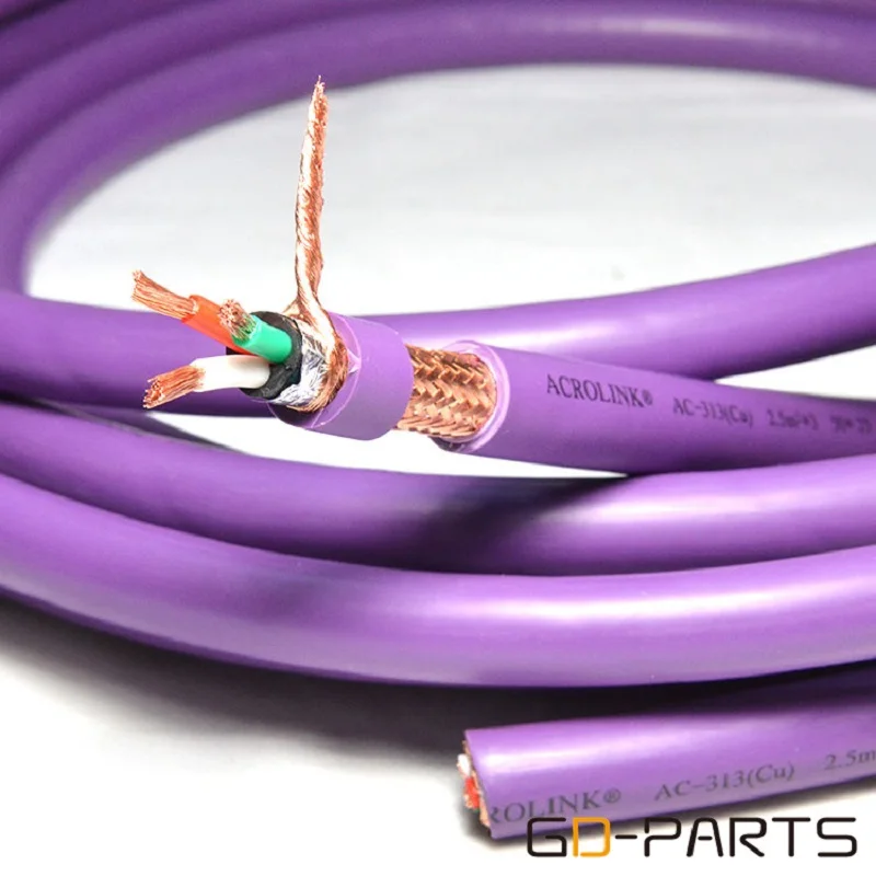 

OFC медный сетевой шнур переменного тока, провод DIY Hi-Fi аудио усилитель CD DAC 3 ядра * 0,25 мм2