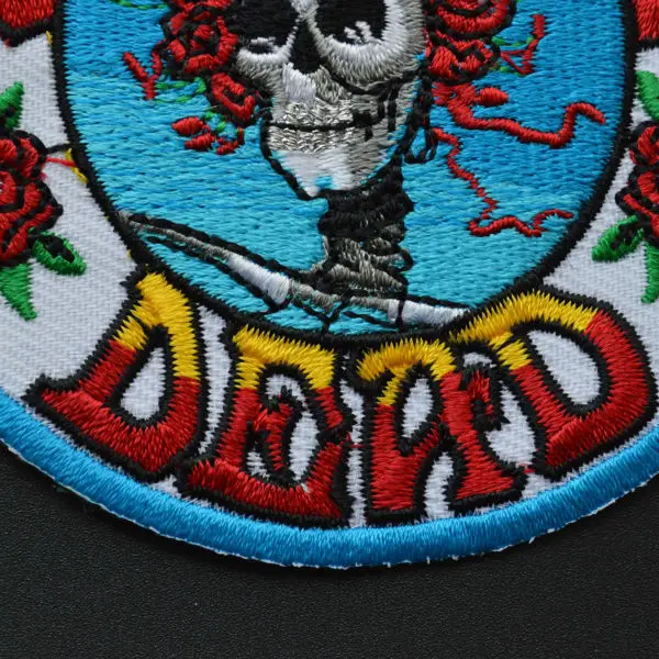 8 5 см &quotgrateful dead&quot череп нашивка аппликации мотоциклы для байкеров значок 1 шт. |