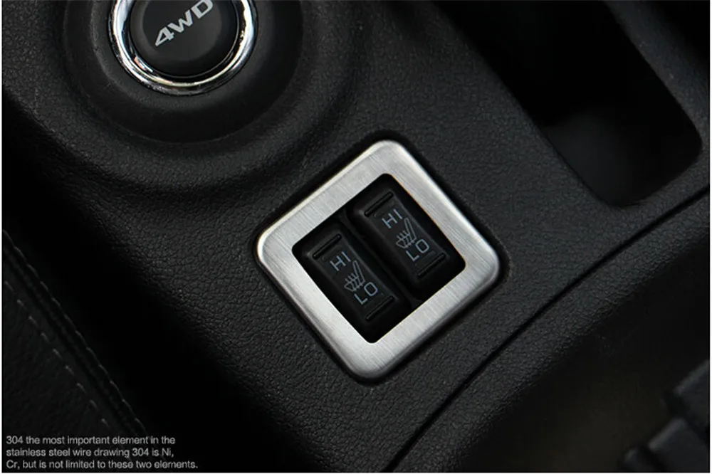 Для Mitsubishi Outlander 2013 2014 интерьера автомобиля подогрев сидений декоративная рамка