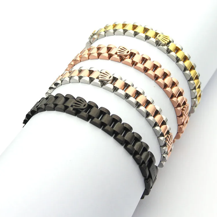 10 шт. Спидометр Pulsera стиль бразильская Корона нержавеющая сталь манжеты цепи звено браслет браслеты для мужчин