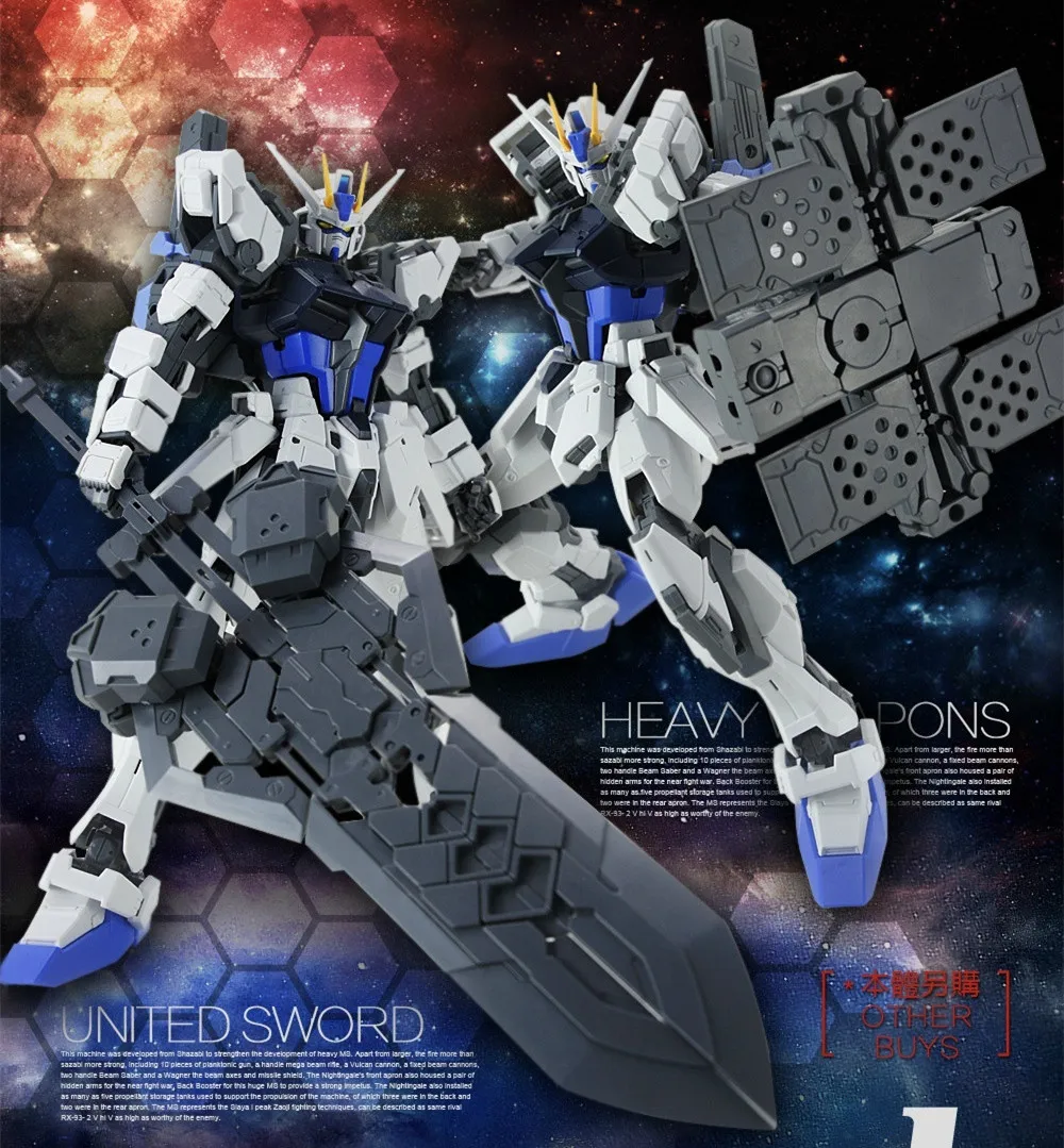 

DM model Heavy Weapons or United Sword for MG 1/100 Strike