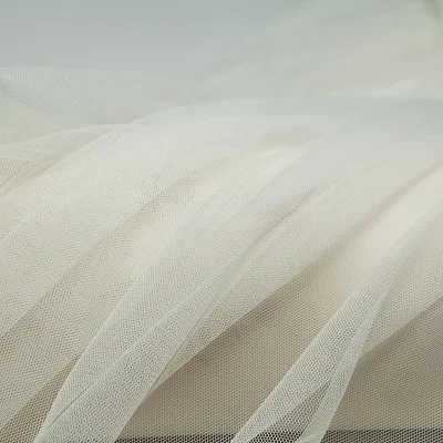 Color1 Beige 10 цветов: однотонная прозрачная сетчатая ткань, черный, белый, красный, темно-синий, серый, зеленый, шитье для свадебного многослойного платья, многослойная юбка - Цвет: Color1 Beige