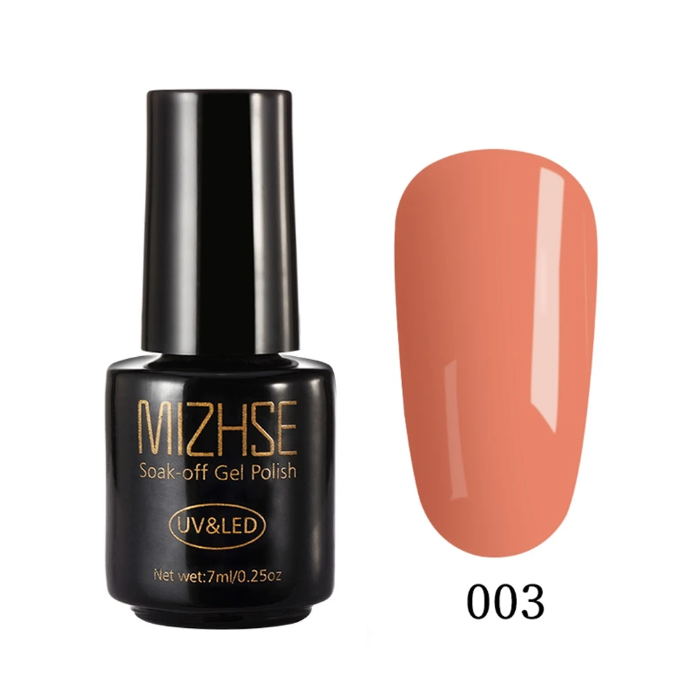 003 MIZHSE 1 шт. гель УФ Lakiery Hybrydowe светодиодный Enamels Semi Esmalte Полупостоянный Французский маникюр Belle Fille гель для ногтей - Цвет: 003