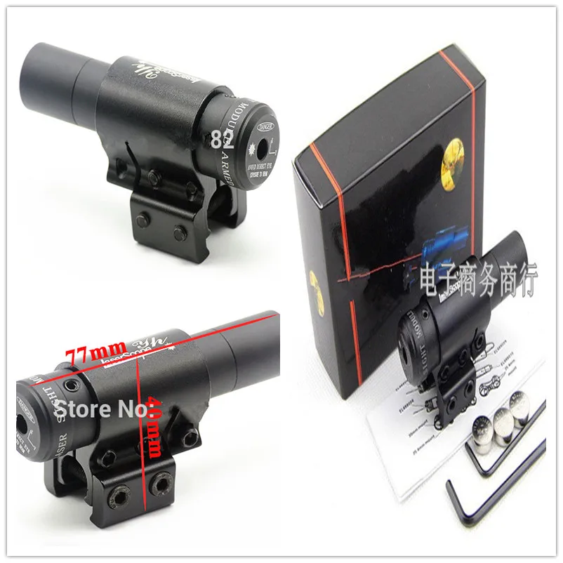 Походная Охота 5 мВт Мини тактический пистолет прицел с креплением для винтовки
