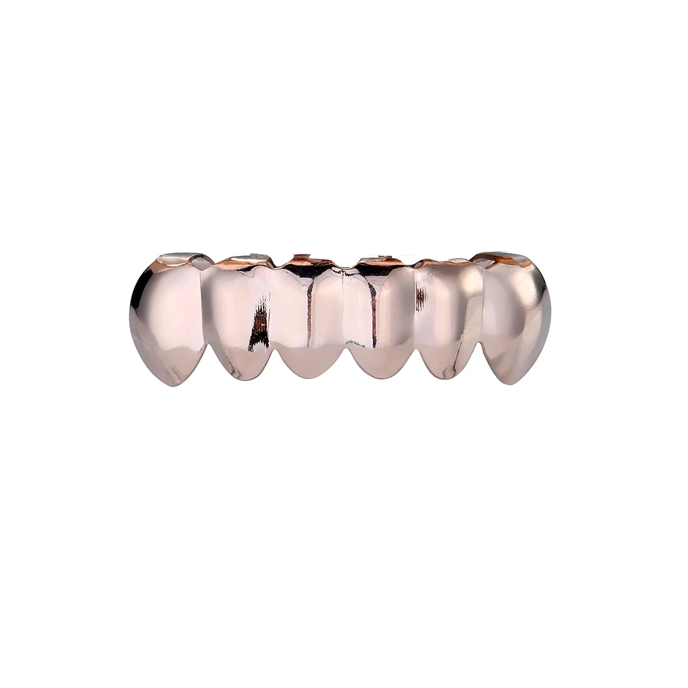 Хип-хоп золотые гриллзы гладкая поверхность плоские зубы золотые зубы хип-хоп аксессуары Grillz грили