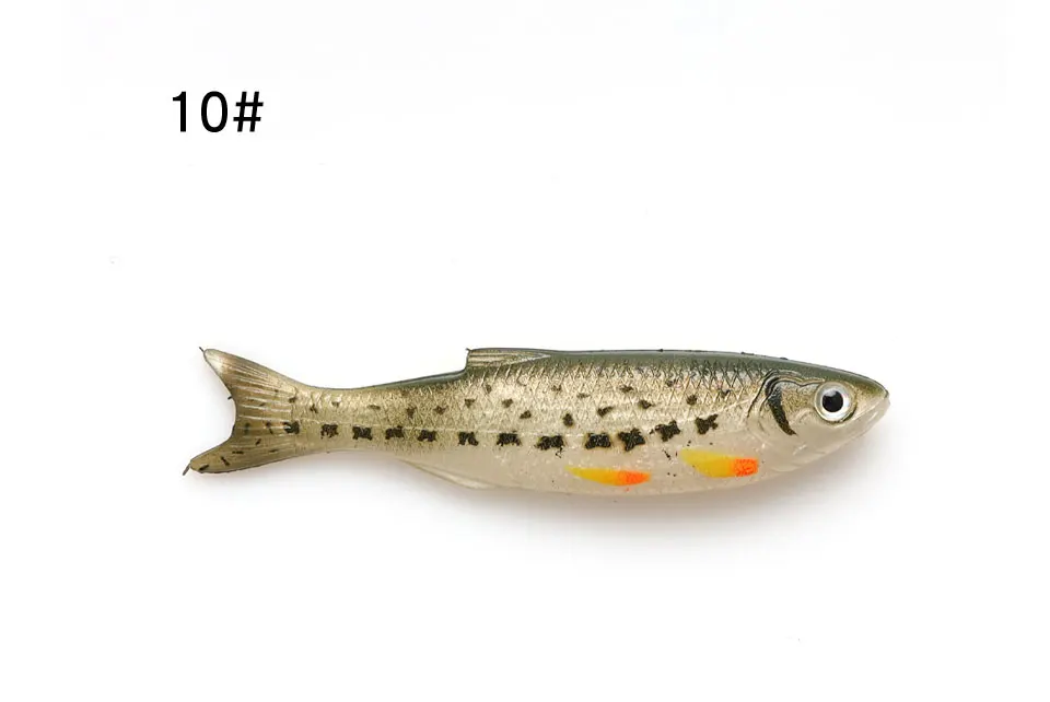 W.P.E новые мягкие приманки 6 шт./упак. 9 см 7 г/шт. Minnow черви рыболовные приманки приманка джиг силиконовый резиновый корпус Swimbait Шад воблер