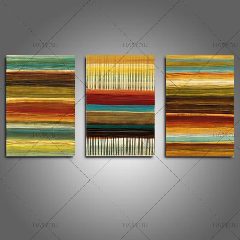 3 Panel high quality Hand Painted Abstract Oil Paintings wall pictures Wall Artwork home Decoration For Living Room hotel decor | Дом и сад
