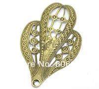 best quality 30 pcs bronze tone filigree cactus charm pendants embellishments jewelry findings 61x38mmw03500 x 1