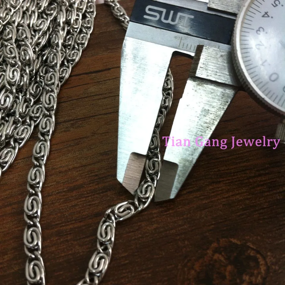 

5/10Meter 316L Stainless Steel Silver Color Chain Silver In Bulk For DIY Jewelry Finding Wholesale Factory Price