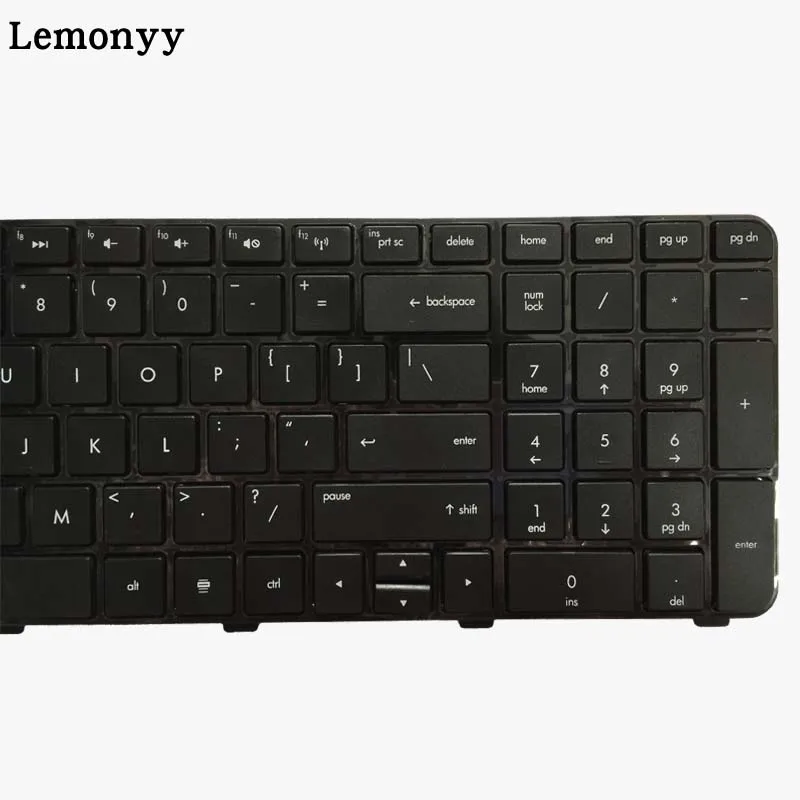 Черная клавиатура для ноутбука hp павильон DV7-6100 DV7-6000 DV7-6200 DV7-6152er 60945-257 английская клавиатура с рамкой