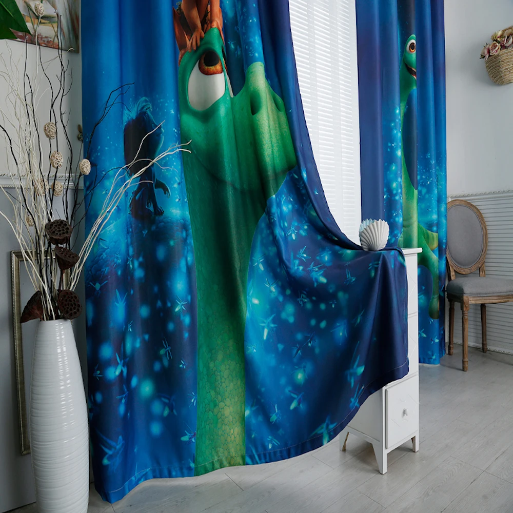 Выполненная на заказ 2х люверсов оконная драпировка занавеска для детской