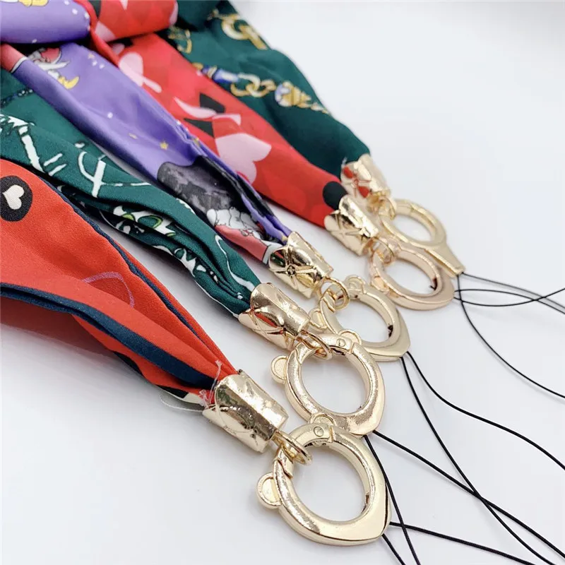 Стильный и простой шелковистый мягкий ремешок на шею для мобильного телефона