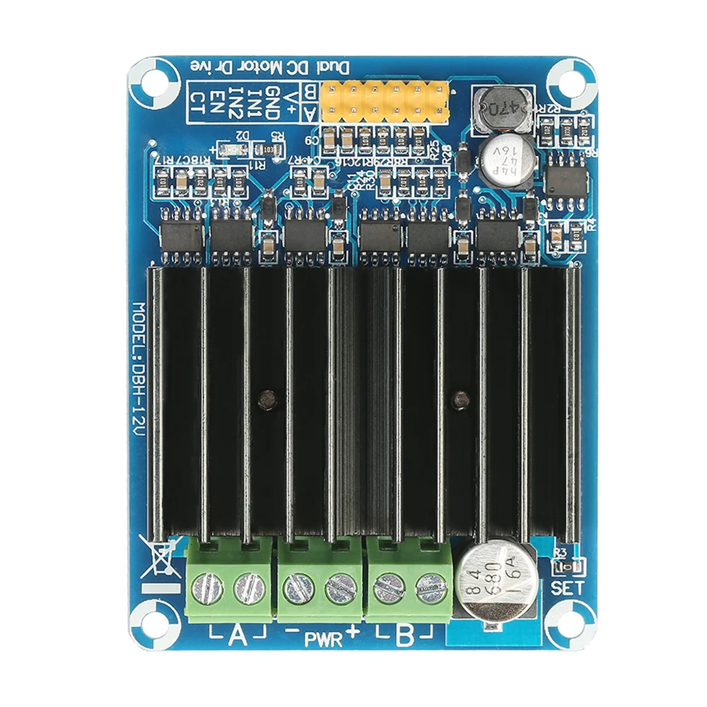 30A DC 5 V-12 V H Мост управления слер доска Новый Двухканальный модуль двигателем DHB-1A |