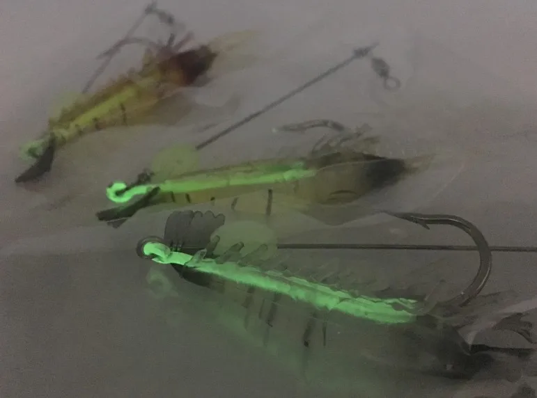 3 шт./лот рыболовная приманка со встроенным крючком светящаяся набор наживки из