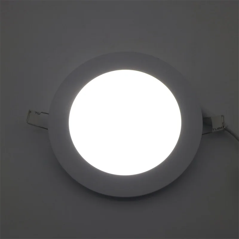 

SZYOUMY 50pcs/lot Led Panel ceiling Light 9W With Adapter AC 85-265V Ultra thin Indoor Lighting Lamp
