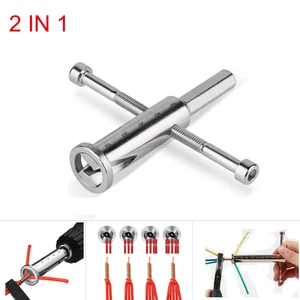 Электрический инструмент 2 в 1 для зачистки проводов, металлический инструмент для зачистки кабеля, быстроразъемные плоскогубцы для скручивания проводов