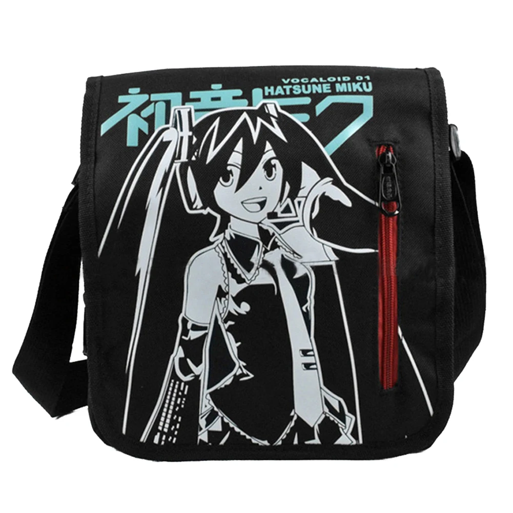 

E-Mell Vocaloid Miku Conan Fairy Tail Akatsuki Red Cloud Single shoulder Nylon bag