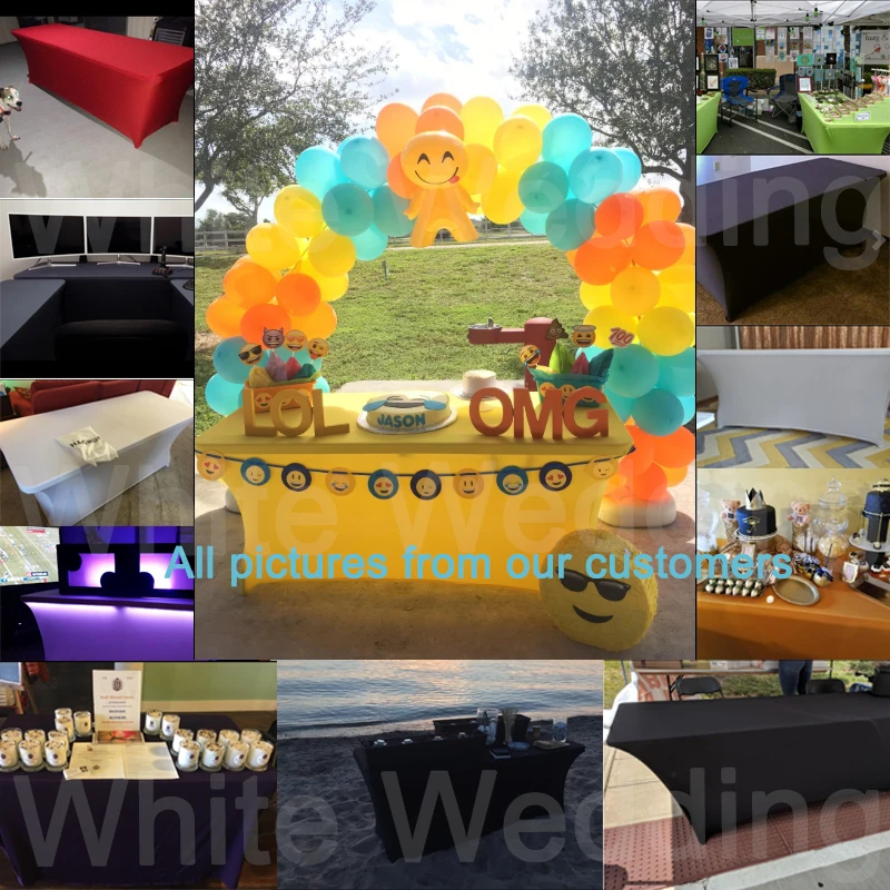 Черный прямоугольник покрывала на барный столик спандекс лайкра коктейль для