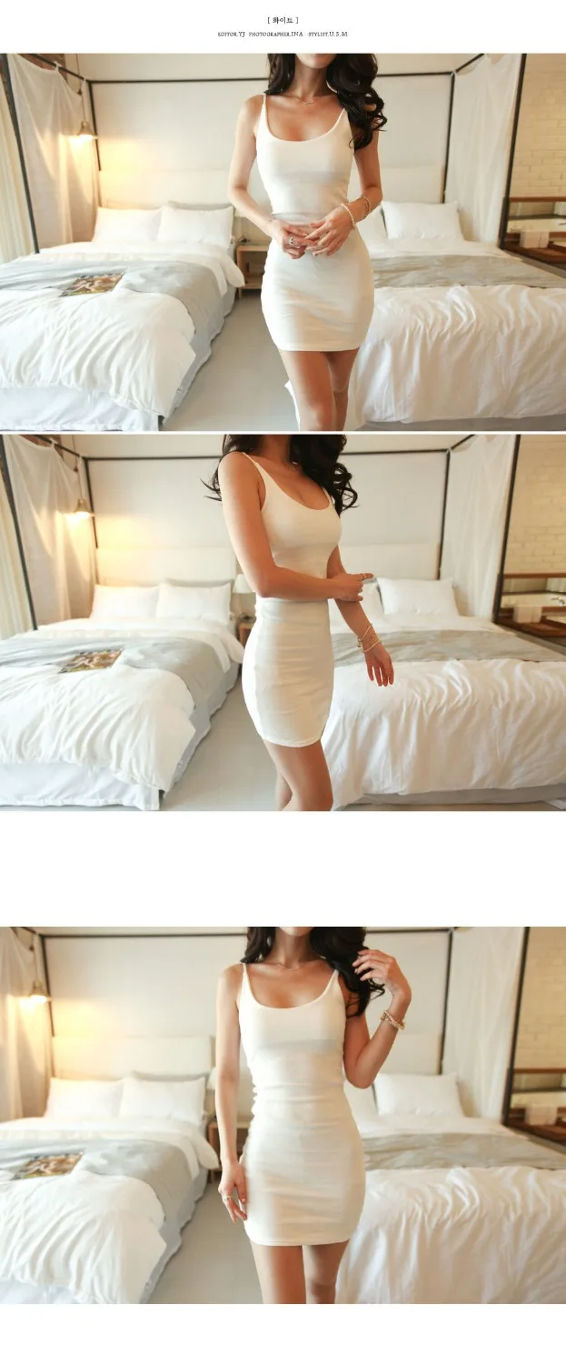 Лучшее сочетание! Сексуальное женское тонкое платье на бретелях-спагетти супер