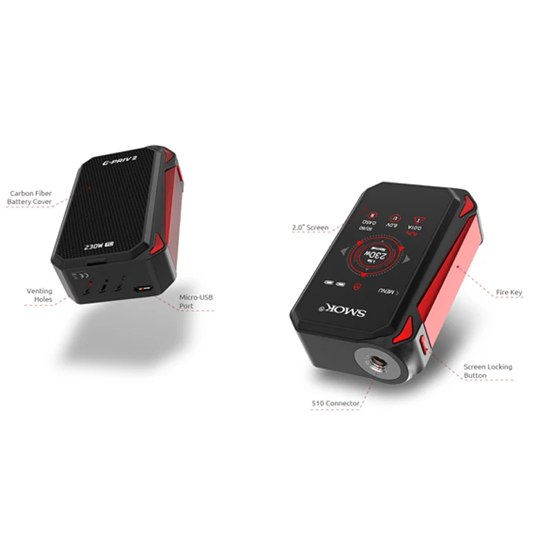 Электронная сигарета SMOK G Priv 2 комплекта Smok II испаритель Vape 230 Вт с 4 мл TFV8 X детский
