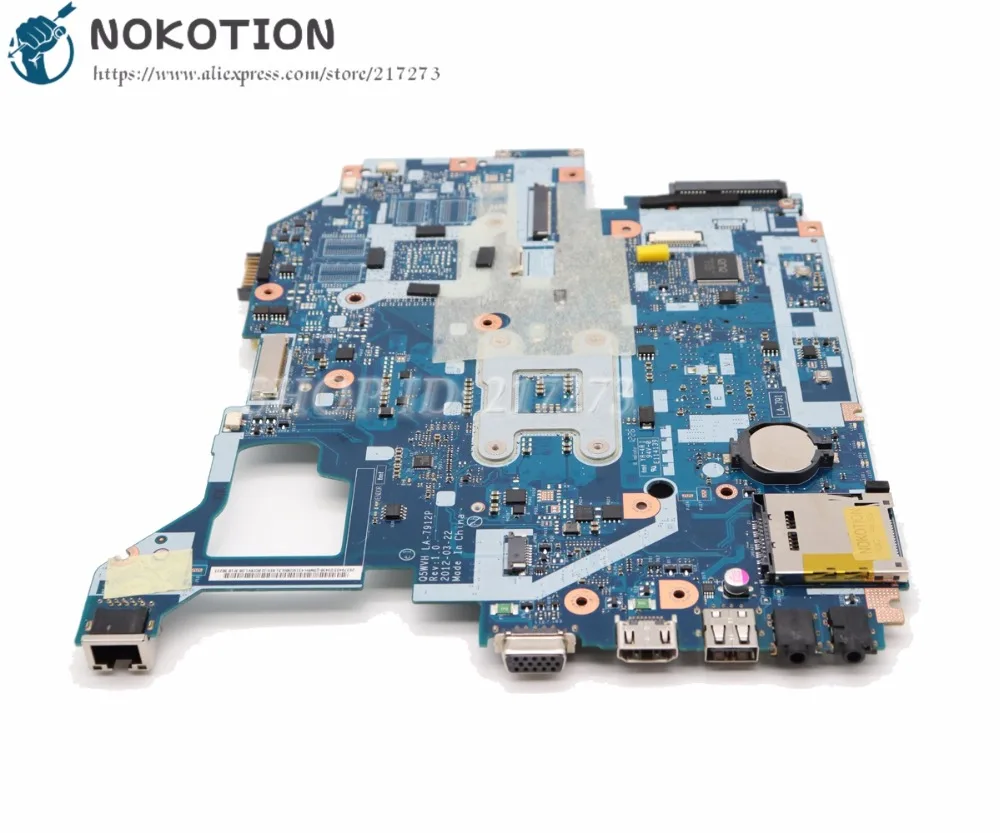 NOKOTION для шлюза NE56R V3-571G E1-571G NV56R Материнская плата ноутбука Q5WTC Q5WV1 LA-7912P DDR3 HM70 Процессор
