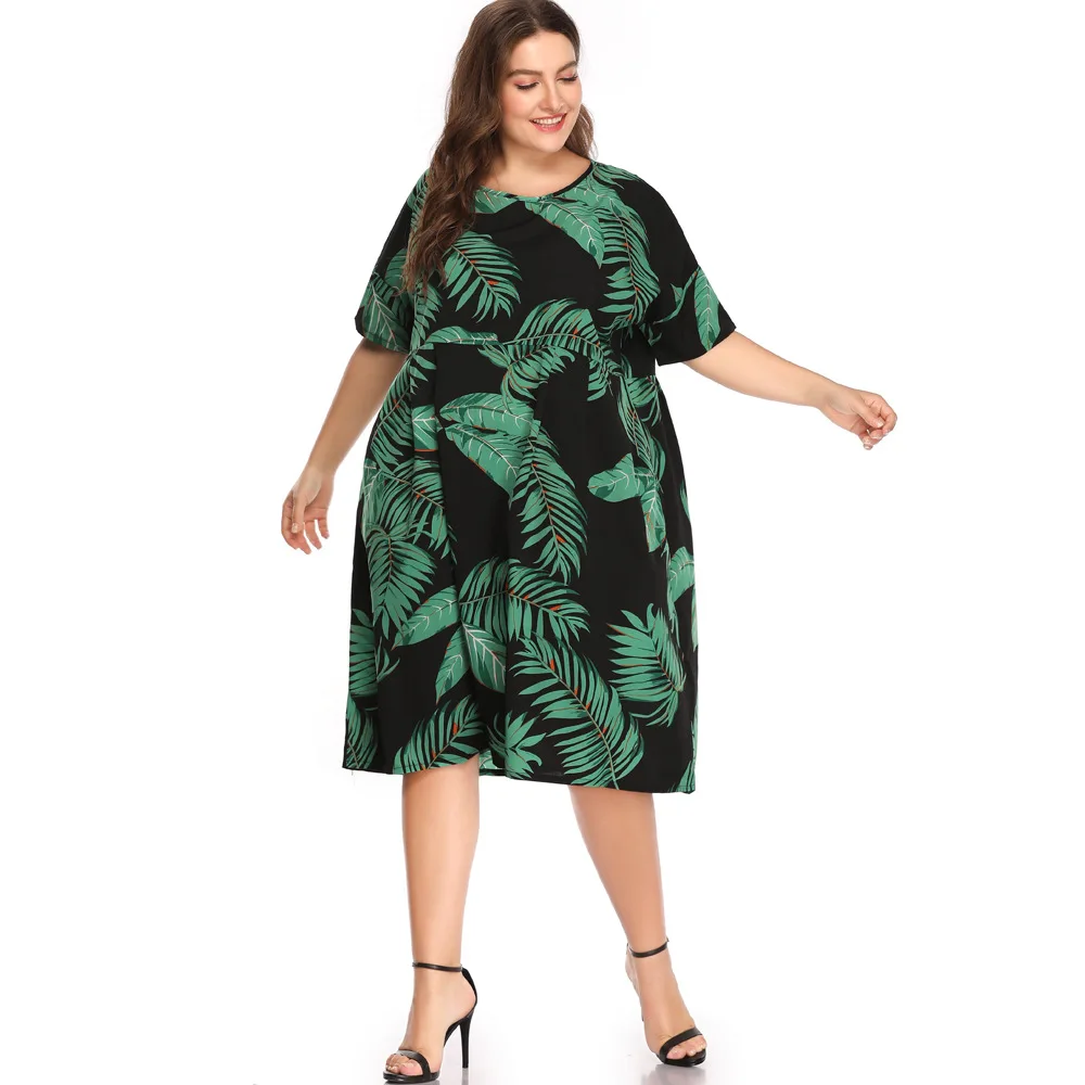 ATOFUL Новое поступление летнее платье Для женщин Vestidos плюс Размеры Повседневное