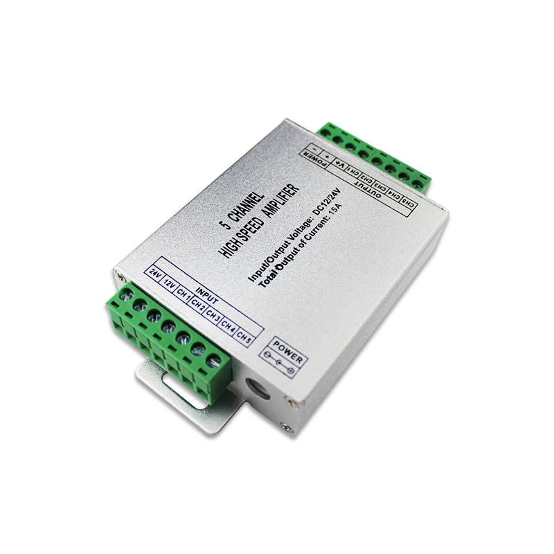 5-канальный высокоскоростной светодиодный Усилитель RGBWW Стандартный вход Выход 3