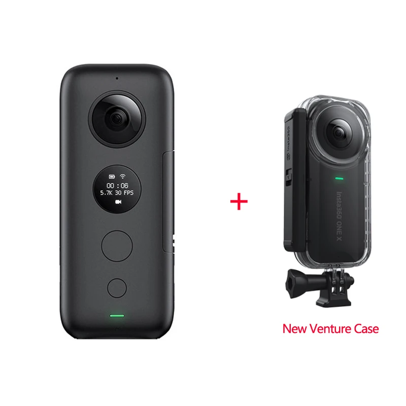 Insta360 Экшн-камера ONE X VR 360 панорамная камера для iPhone и Android 5,7 K видео 18MP фото невидимая селфи палка штатив - Цветной: kit F one X w case