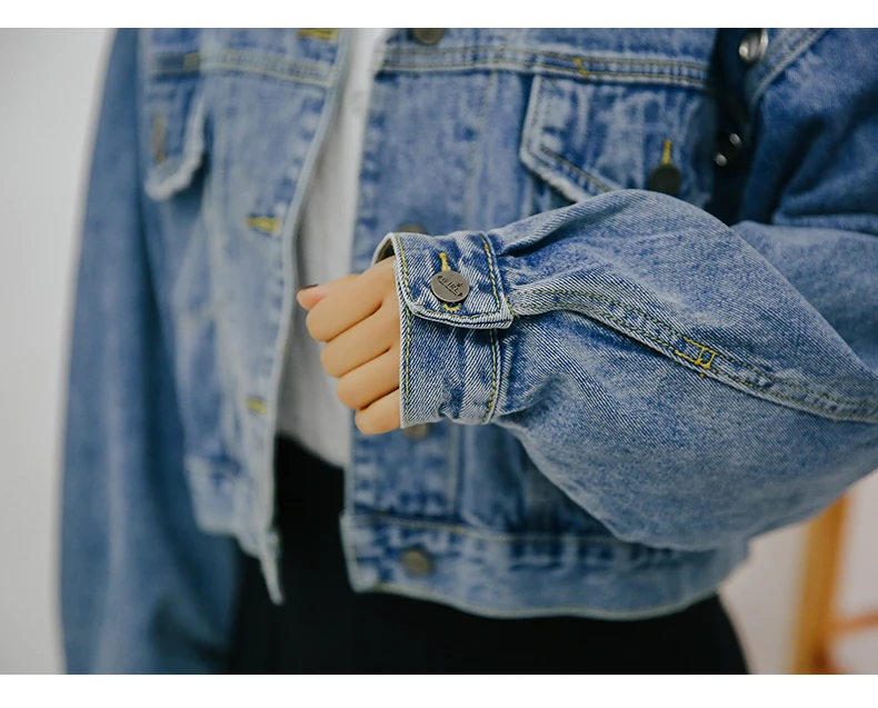 Фото 2018 Women Basic Short Denim Jacket Girls Coat Jackets Ladies Loose Outerwear Harajuku Coats Boyfriend Plus Size Clothes A795 Женская 2018 Women Basic Short Denim Jacket Girls Coat Jackets Ladies Loose Outerwear Harajuku Coats Boyfriend Plus Size Clothes A795 Женская