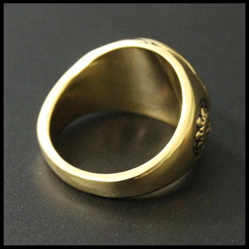 3 шт./лот крутое кольцо в форме глаза золотого цвета 316L из нержавеющей стали