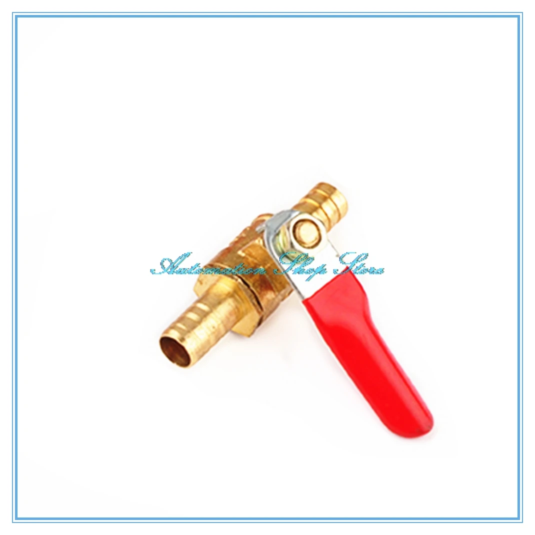 Красная ручка пагода шланг Барб встроенный латунный Вода Масло Воздух Газ