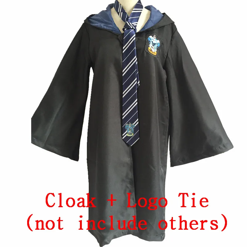 Ravenclaw 7 Детские халаты для взрослых, плащи, галстуки, шарфы, кепки, Маскарадные костюмы, Гриффиндор, шляпы Ravenclaw, мантия, Слизерин, Хаффлпафф, шарфы для мужчин и женщин - Цвет: Ravenclaw 7