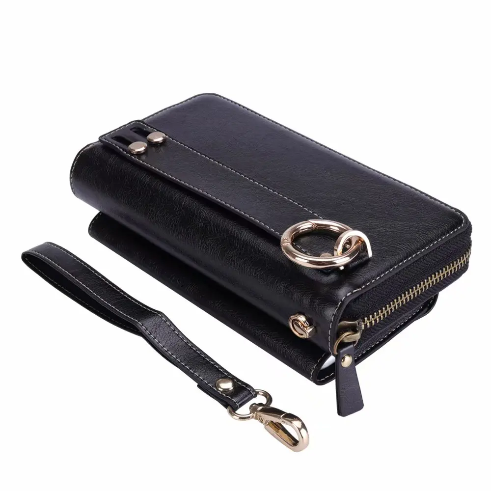 

High Quality PU leather Wallet Man Fashion practical Wallet Purse Male Phone Bag Card Cash slot Money Pocket for iPhone Xs Max X