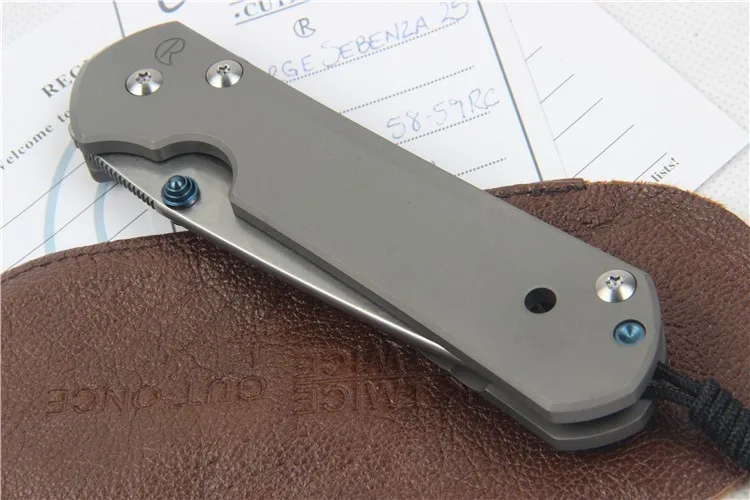 Lange большой sebenza 21 D2 TC4 titanium ручка складной нож Отдых Охота Открытый инструмент выживания карманный EDC ножи инструменты