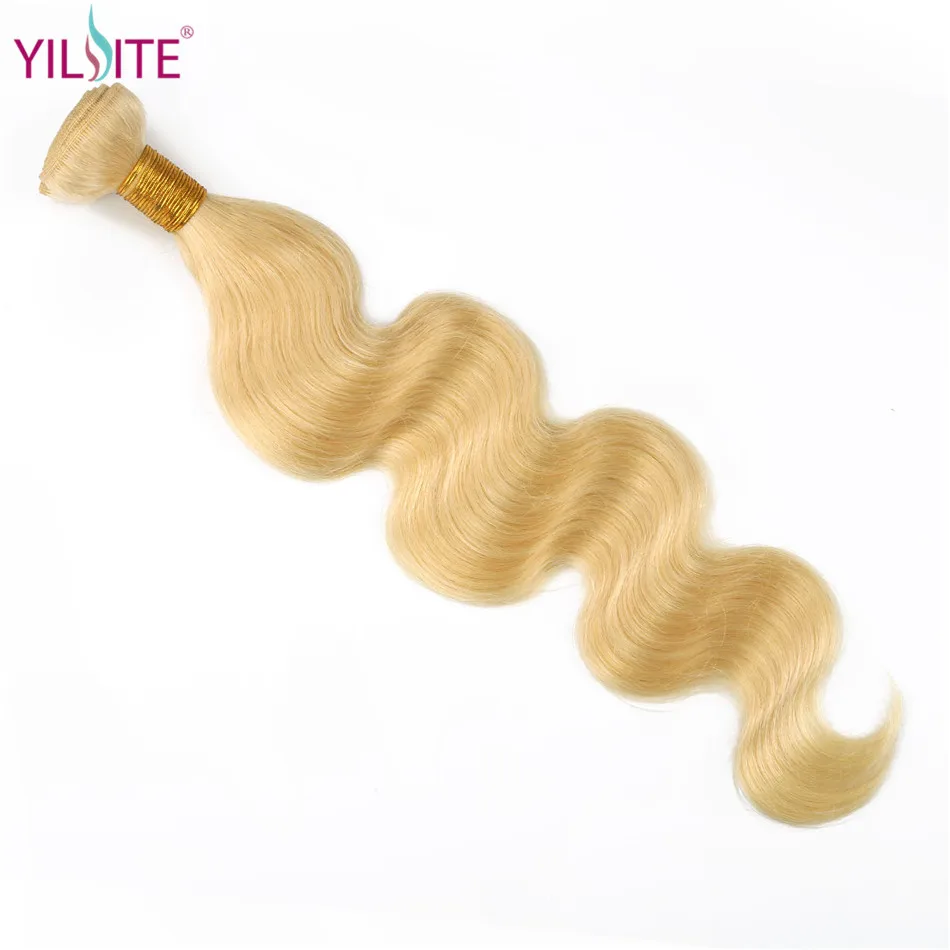 YILITE, 613, медовые, светлые пряди, объемные, волнистые, индийские волосы, вплетаемые пряди, волосы remy для наращивания, 1/пряди, от 10 до 28 30 дюймов