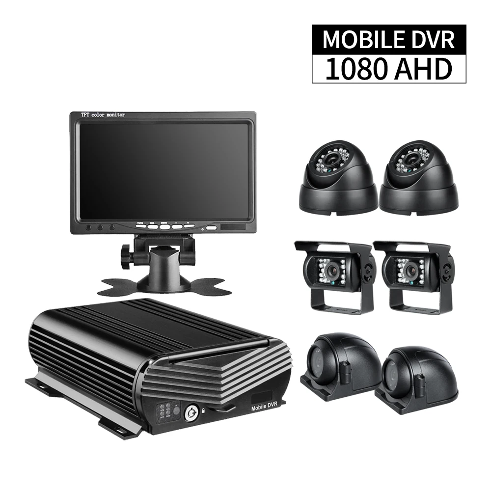 Автомобильный видеорегистратор автомобильный комплект DVR с жестким диском 8