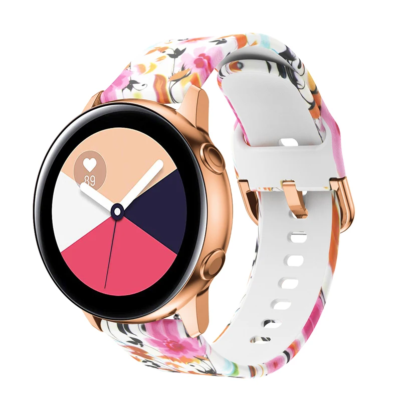 20 мм ремешок для часов samsung Galaxy Watch Active 42 gear s2 спортивный мягкий силиконовый Amazfit Bip