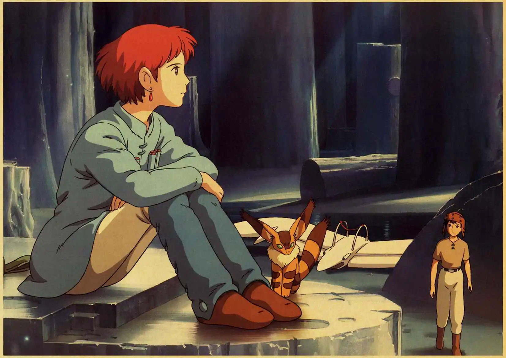 Miyazaki Hayao комикс фильм наушники крафт бумага Ретро плакат для кафе бар настенный