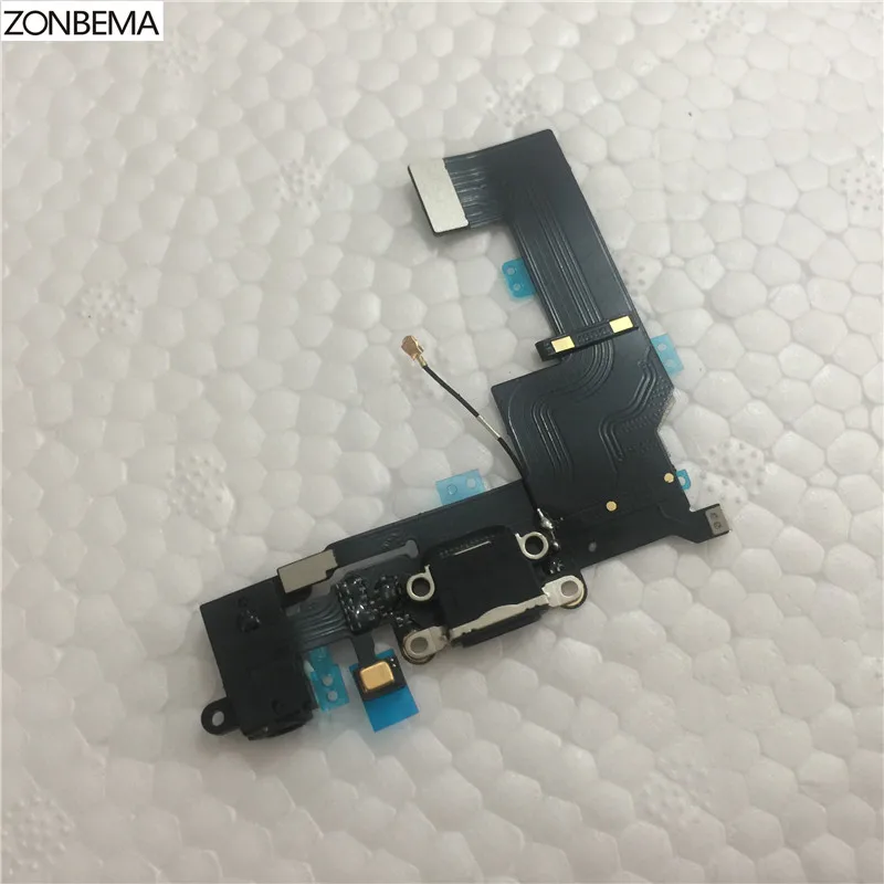 ZONBEMA 20 шт./лот новое зарядное устройство зарядный порт док-станция USB разъем гибкий кабель для iPhone SE 5SE наушники Аудио Разъем Flex ленты