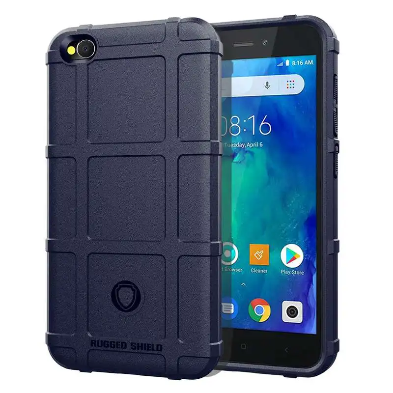 Прочный бронированный чехол для Xiaomi Redmi Go 7 задняя крышка мягкий TPU телефона
