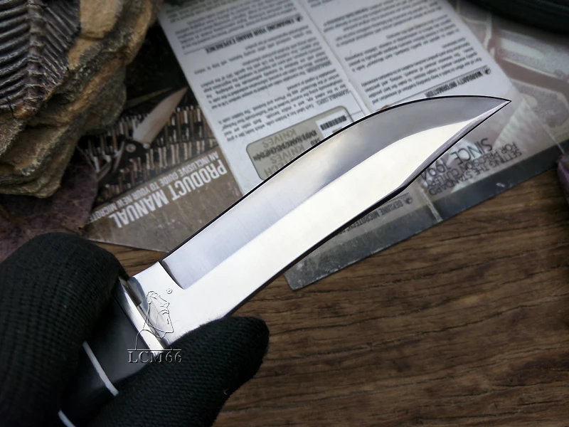 LCM66 тактические маленькие фиксированные ножи, нож для выживания на открытом воздухе, деревянная ручка+ стальной походный спасательный нож. Портативный нож для фруктов