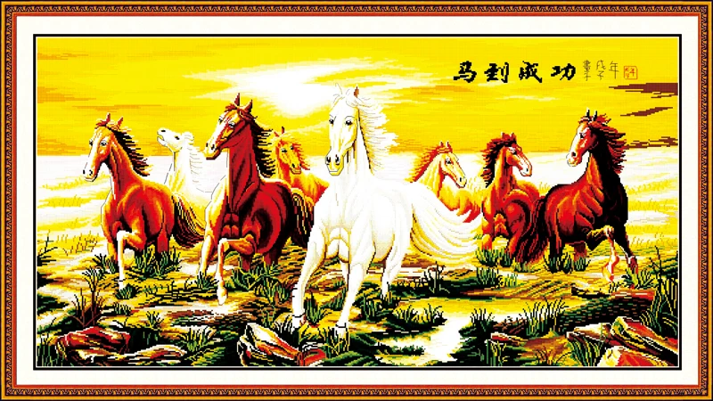 Желаем вам всего успеха (3) Набор для вышивки крестом animal Aida count 18ct 14ct 11ct Печать