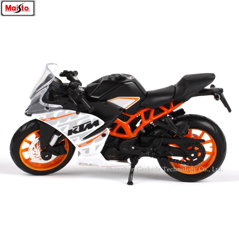 Оригинальная Авторизованная модель мотоцикла Maisto 1:18 KTM RC 390 из сплава игрушечный